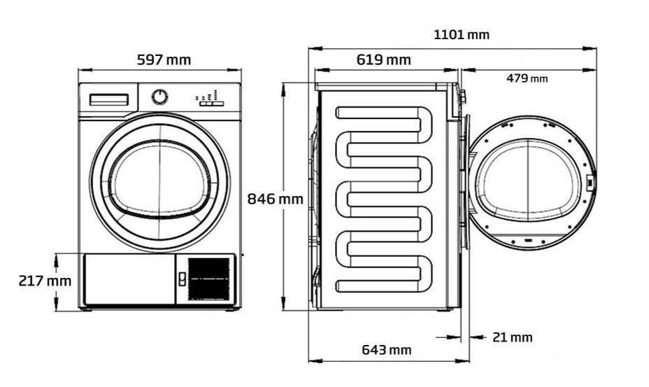 Suszarka GRUNDIG GTN38267GC