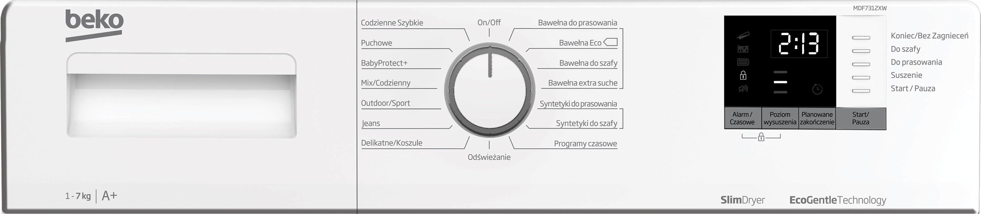 Suszarka BEKO MDF7312XW