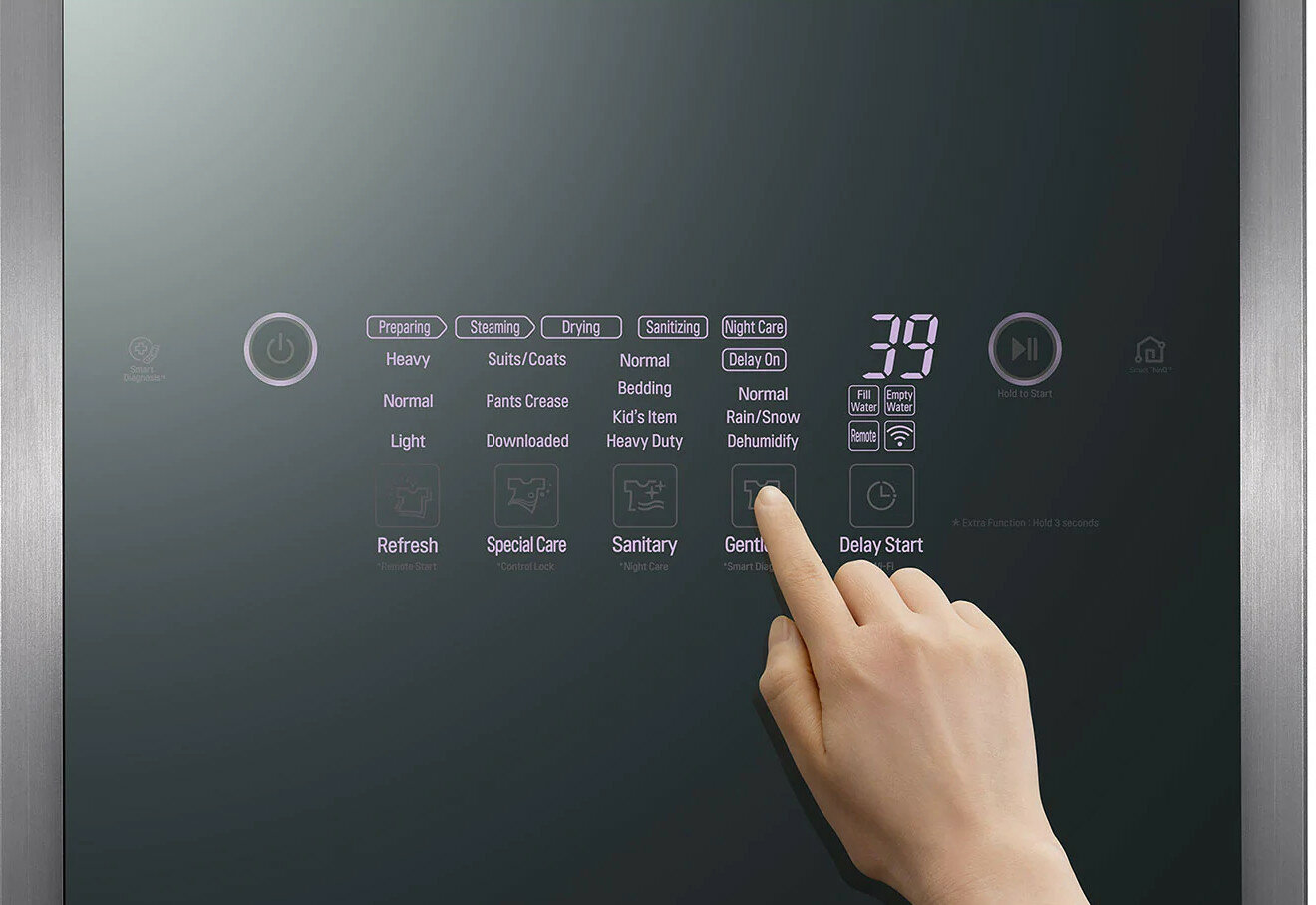 Szafa parowa LG S3MFC 5.2kg TrueSteam Prasowanie kantów