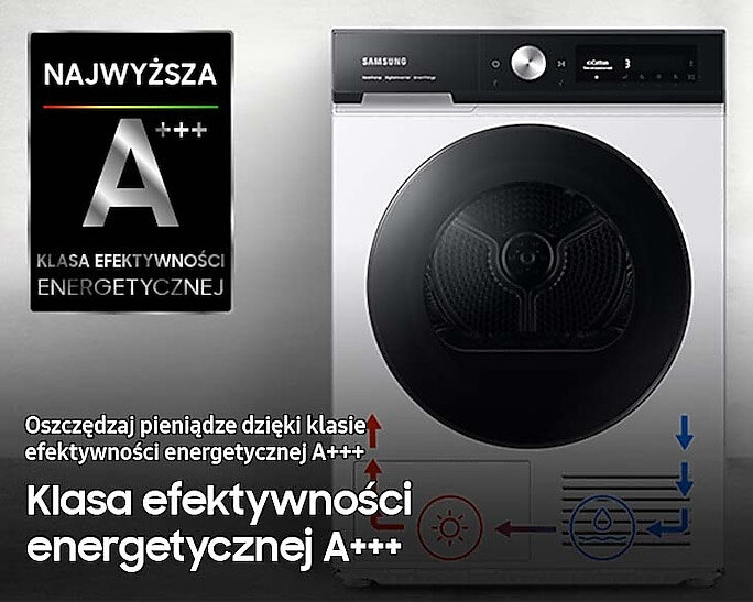 Suszarka SAMSUNG Bespoke AI DV90BB7445GES6 9kg QuickDrive AI Control
