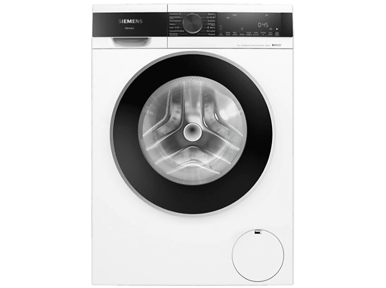 Siemens WM14VG44 - Lavatrice iQ800 con caricamento frontale da 9 kg, 1400 giri/min, SpeedPack XL, sistema antimacchia, display TFT multiTouch bianco, 60 cm