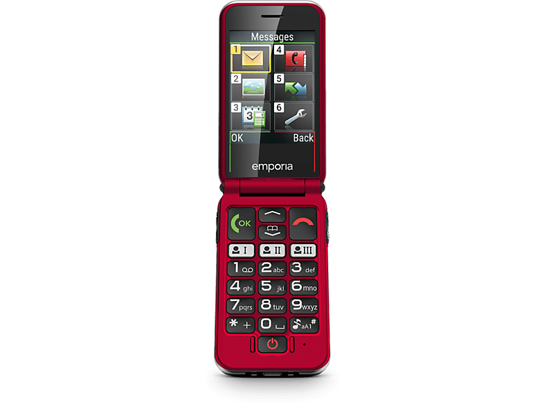 Emporia Joy 4g Senior Feature Phone - Rood 128 Mb afbeelding