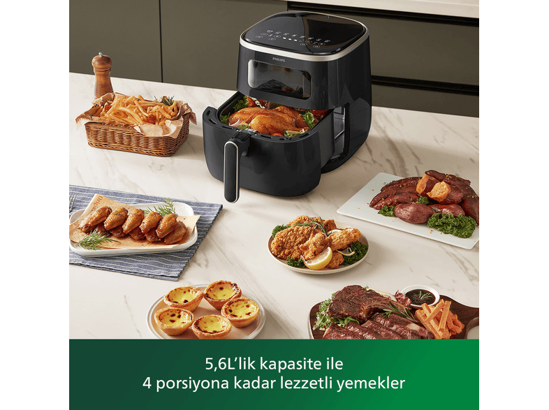 Philips Friggitrice ad aria Airfryer XL HD9257/80 con finestra - QVC Italia