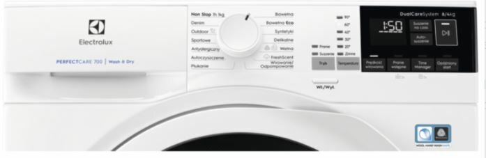 Pralko-suszarka ELECTROLUX EW7W4684WP