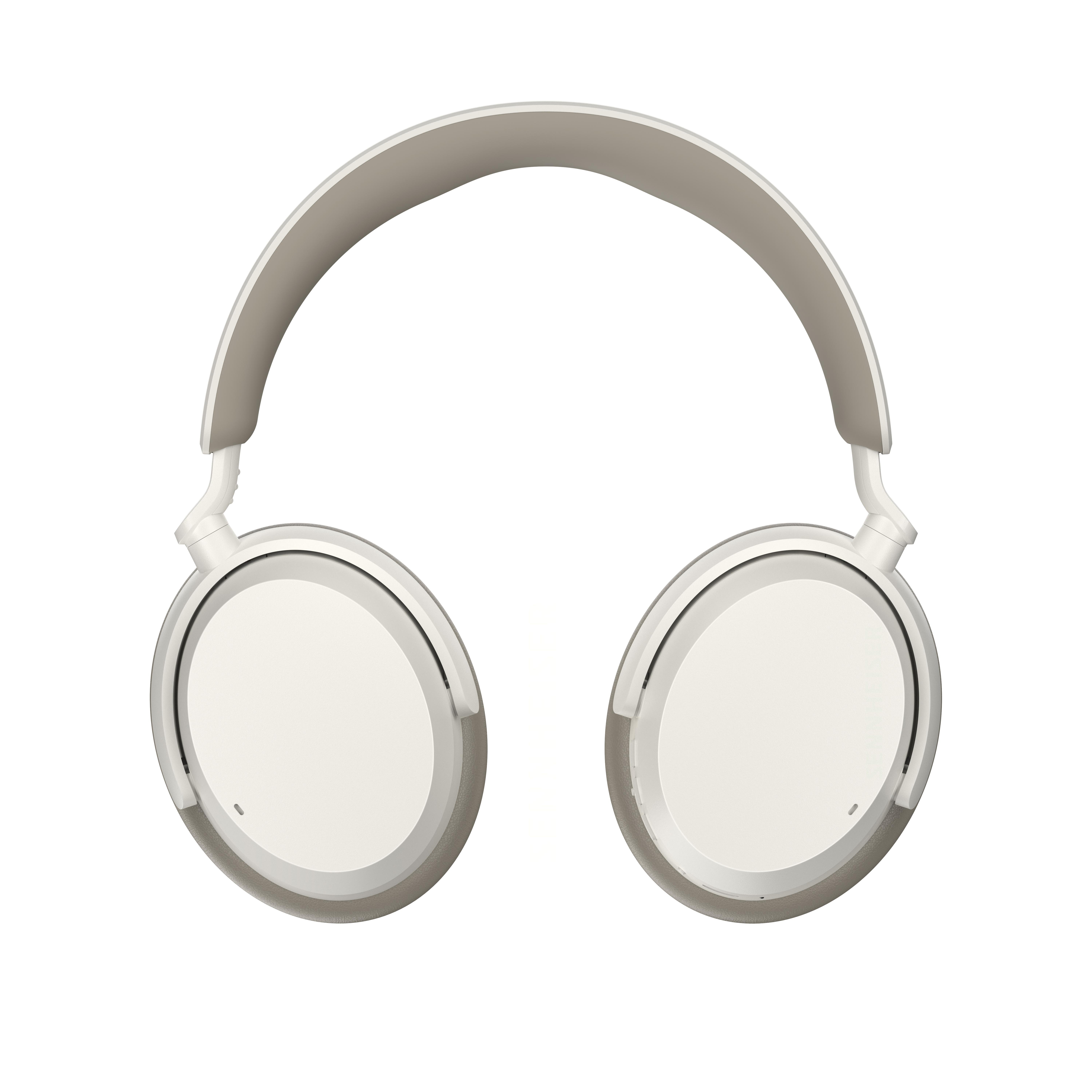 Weiß-graue Over-Ear-Kopfhörer.