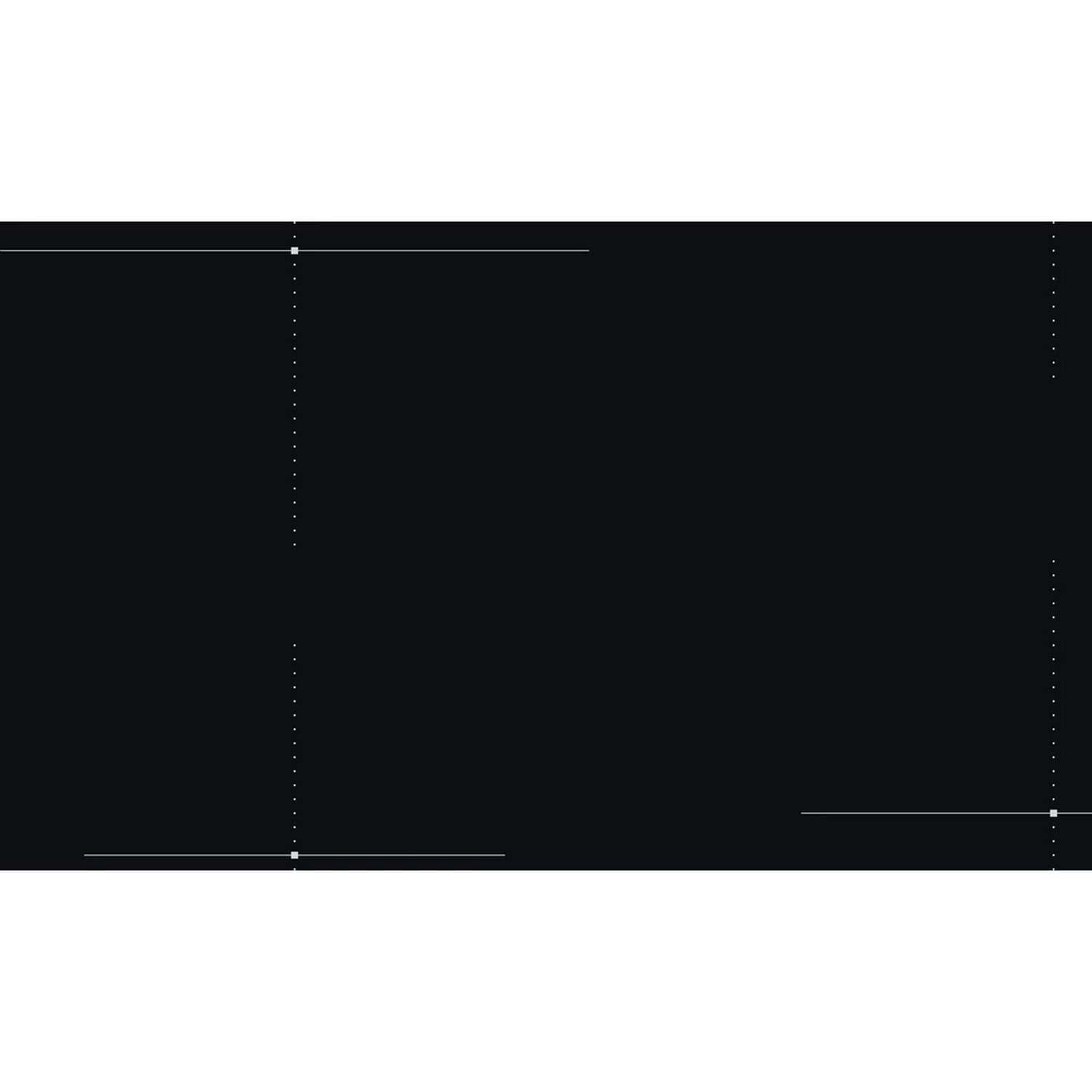 A completely black image. It is a solid black background with white rectangles on it.
