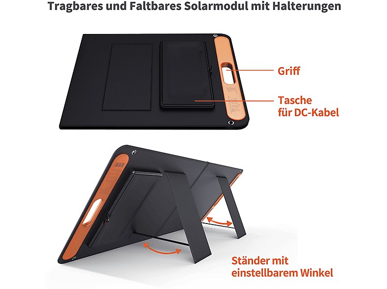 JACKERY 80-0100-EUOR04 SolarSaga 100 Solarpanel