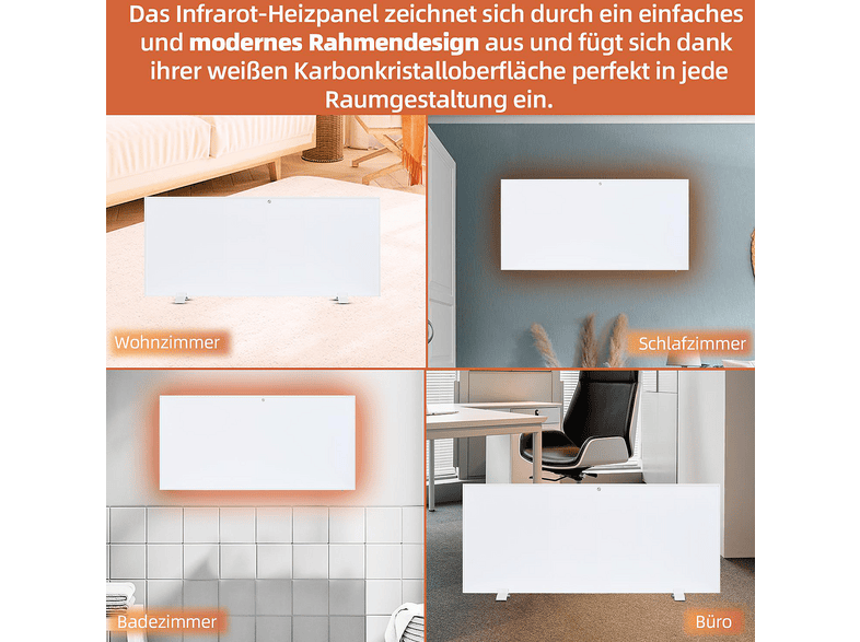 SHX SHXA 700-W Heizpanel (700 Watt, Raumgröße: 14 m²) — Foto 4 von 5