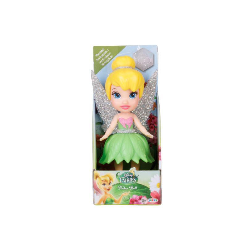 Eine Plüschpuppe der Figur Mulan mit einer rosa Schleife.