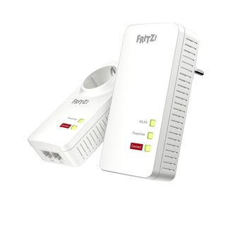 AVM FRITZ!Powerline 1260 WLAN Set Powerline Adapter 1200 Mbit/s Kabellos und Kabelgebunden