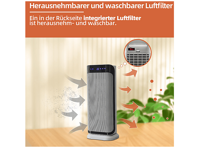 SHX SHX37PTC20 Heizlüfter (2000 Watt, Raumgröße: 25 m²) — Foto 3 von 5