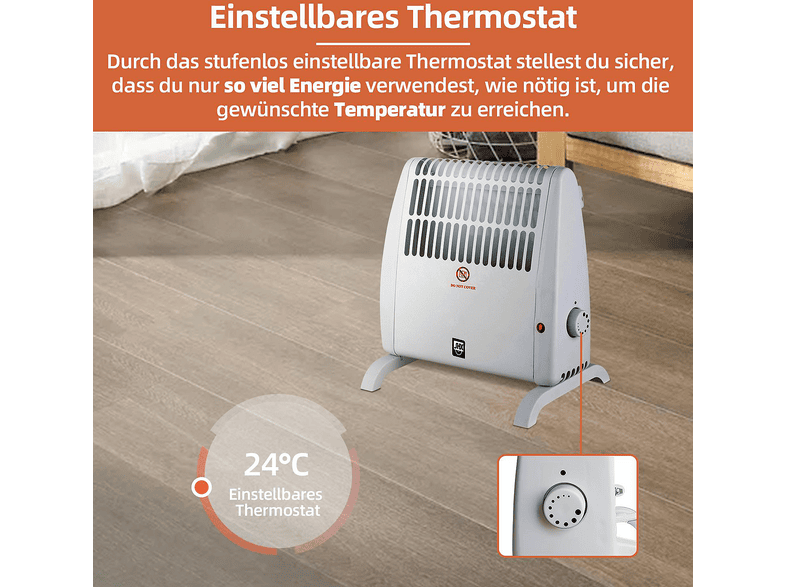 SHX SHX05FW450 Frostwächter (520 Watt, Raumgröße: 5 m²) — Foto 4 von 5