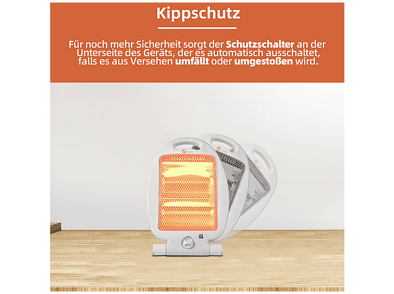 SHX SHX03HS800 Heizstrahler (800 Watt, Raumgröße: 11 m²) — Foto 5 von 5