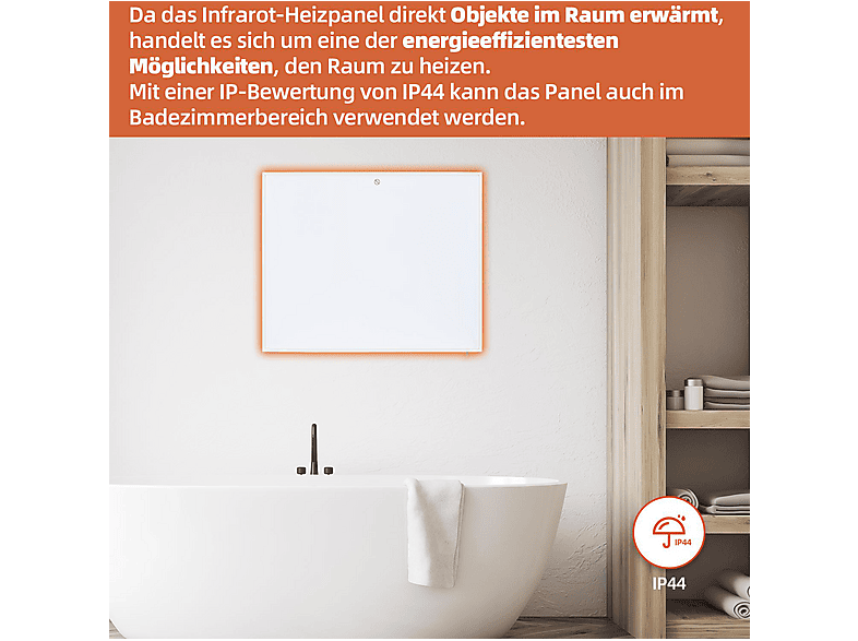 SHX Infrarot-Heizpaneele mit WIFi 350W Infrarot-Heizung (350 Watt, Raumgröße: 7 m²) — Foto 4 von 5
