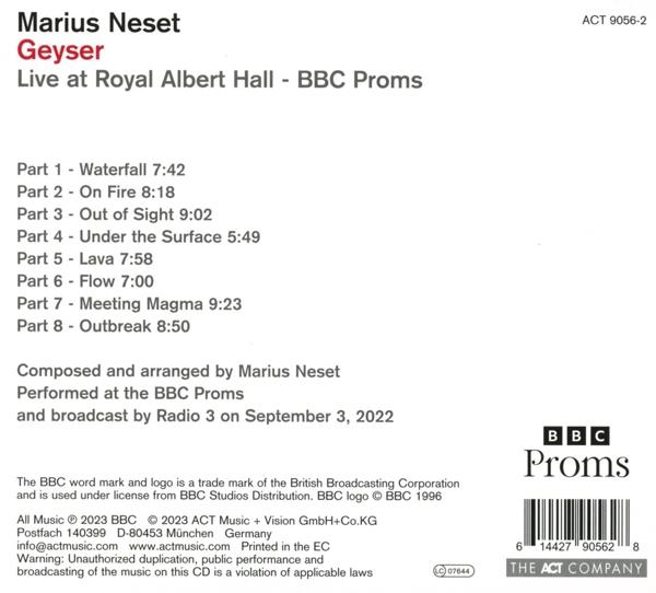 Marius Neset - Geyser-Live At Royal Albert Hall  - (CD)