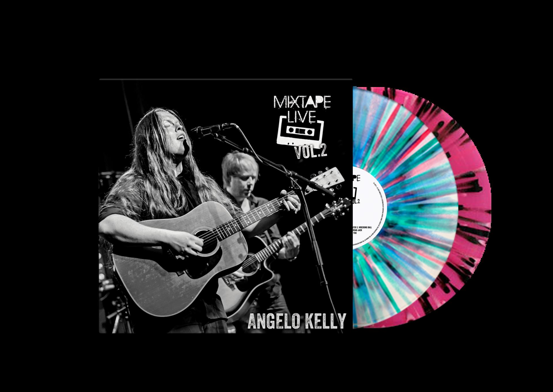 Vinyl-Schallplattencover mit zwei Männern, die Gitarre spielen. Der Albumtitel lautet Mixtape Live Vol. 2.