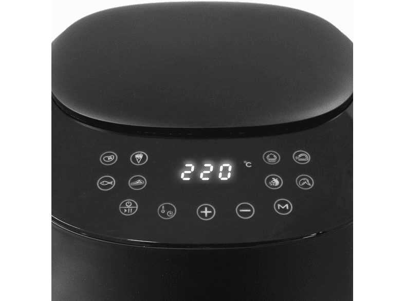 Emerio AF-129369 Smart Fryer Heißluftfritteuse 4,5 l, 1300 Watt, Schwarz — Foto 3 von 5