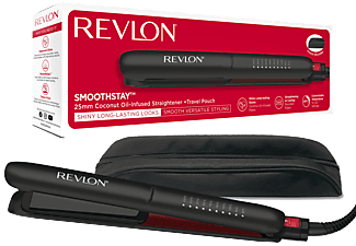 REVLON RVST2211PE Hindistan Cevizi Yağlı 25 mm Saç Düzleştirici Siyah