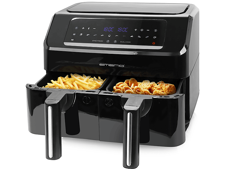 Emerio Af Smart Fryer Duo Hei Luftfritteuse Kg Watt Schwarz Online Kaufen