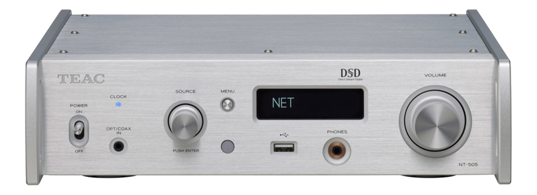 TEAC NT-505-S - Netzwerkplayer / Vorverstärker / DA-Wandler (Silber)
