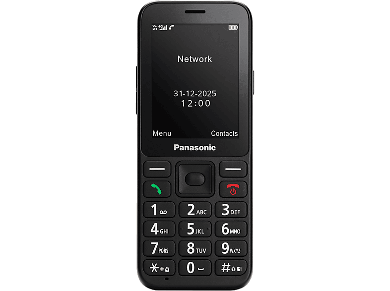 PANASONIC KX-TU250EXB 4G Fekete Kártyafüggetlen Mobiltelefon