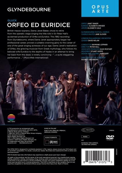 Baker,Janet/Leppard,Raymond/LPO - Orfeo ed Euridice  - (DVD)