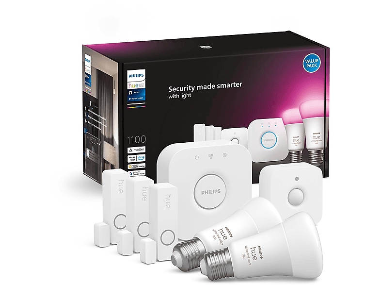 Thumbnail - PHILIPS Hue Secure Sensoren inkl. Bridge Starter Kit Weiß