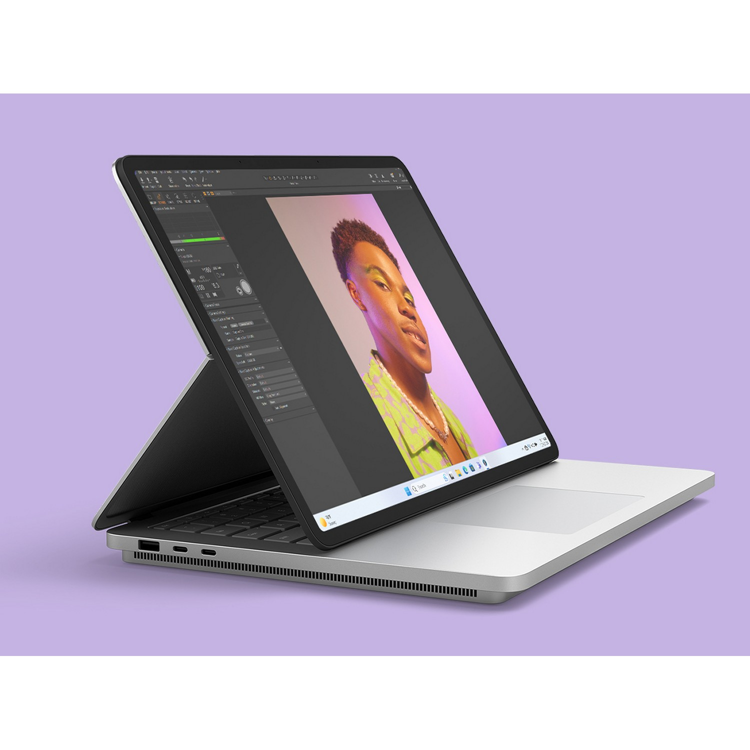 MICROSOFT Surface Laptop Studio 2 Intel Core i7-13700H (Evo) 1 TB 32 GB Platinum QWERTZU (Z1I-00007)