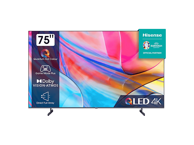 HISENSE 75A7KQ QLED TV (Flat, 75 Zoll / 189 cm, QLED 4K, SMART TV ...