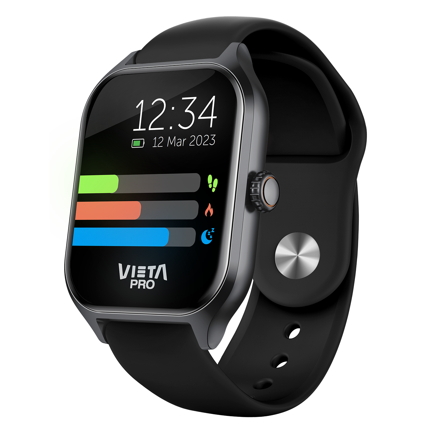 Smartwatch Vieta Pro Go 2, Carga Magnética, IP67, Monitor de sueño,  Autonomía días, Negro
