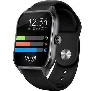 Smartwatch - Vieta Pro Go 2,  Carga Magnética, IP67, Monitor de sueño, Autonomía 7 días,  Negro