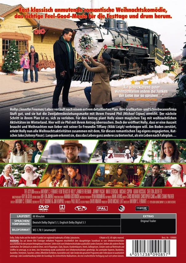 DVD-Cover eines Films mit Besetzung und Zug in Winterszene.