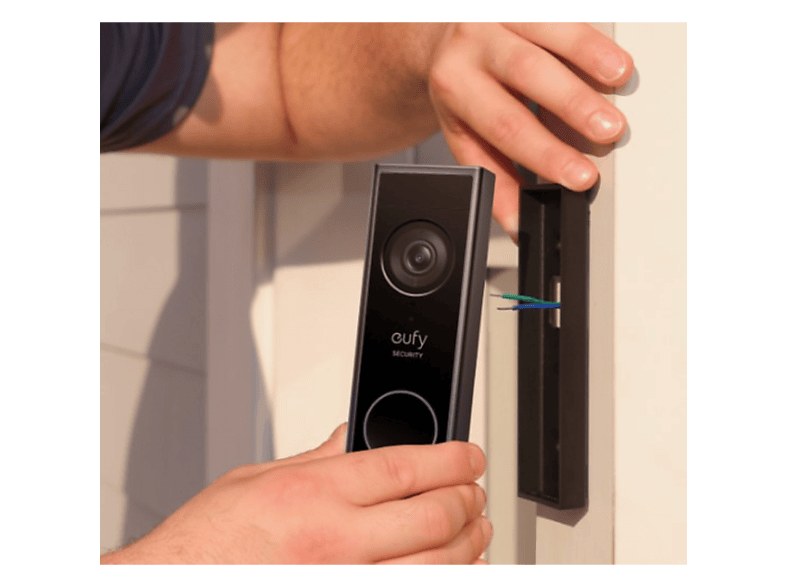 eufy Security Video Doorbell E340, Dual Camera with Delivery Guard, 2K Color Night Vision, Wired or Battery, Wireless Bell, Expandable Local Storage Up to 128GB, No Monthly Fees