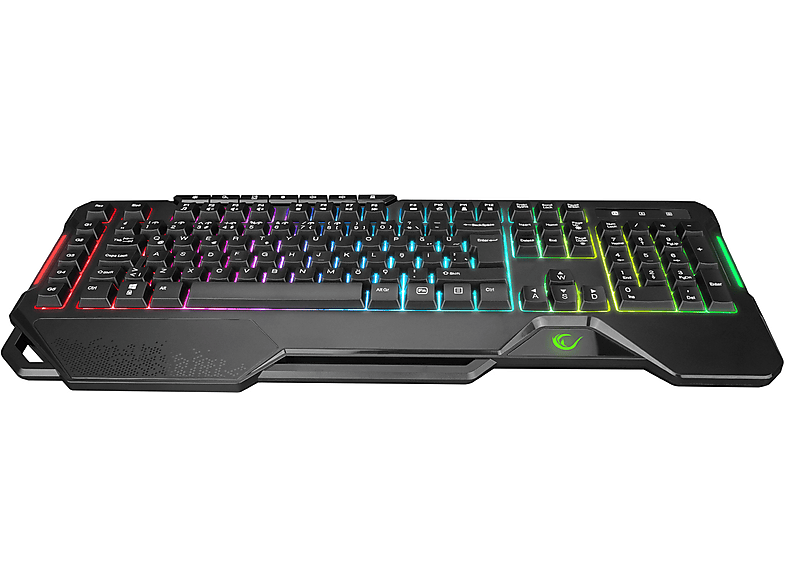 RAMPAGE KB-R121 Crypto Usb RGB Aydınlatmalı Membrane Q Makrolu Gaming Oyuncu Klavye Siyah_2