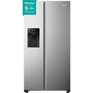 Frigorífico americano - Hisense RS650N4AC2, Total No Frost, 179.1 cm, 500 l, Inverter, Multi Airflow, Inox