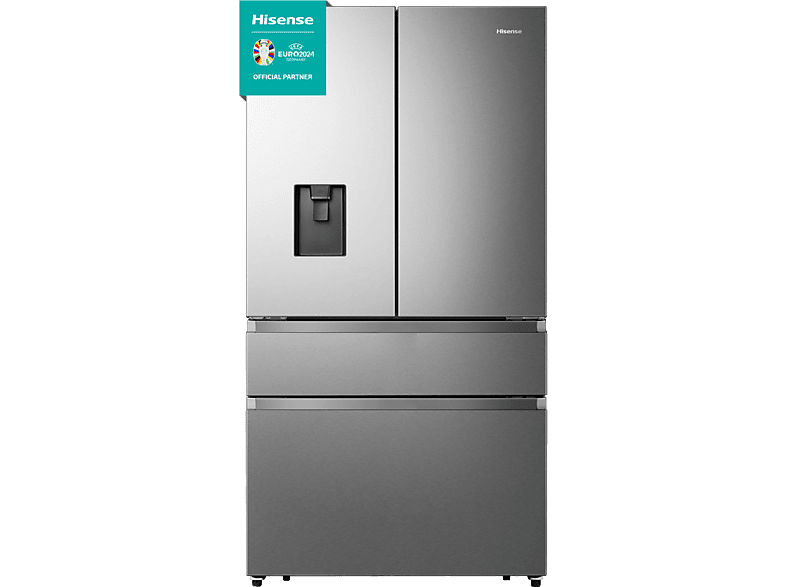 REACONDICIONADO Seminuevo D Frigorífico americano - Hisense RF749N4SWSE, No Frost, 178.5 cm, 579 l, Función WiFi, Inox