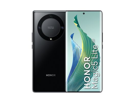 Móvil - Honor Magic5 Lite 5G, Midnight Black, 256 GB, 8 GB RAM, 6.67 " OLED curva, Qualcomm® Snapdragon® 695 (6nm), 5100 mAh, Android 12
