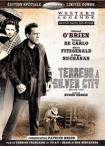 Affiche de film. Figures en noir et blanc, titre et acteurs. Fond blanc et noir.