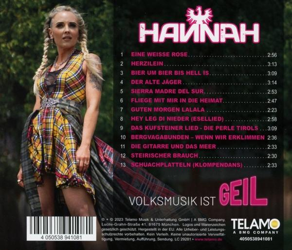 Frau in einem Kleid mit Tartanmuster, Albumcover mit Text auf Deutsch.