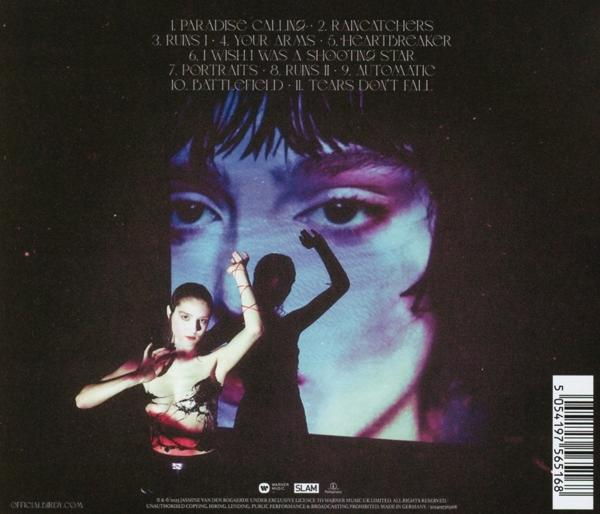 Albumcover mit Frauengesicht im Hintergrund und zwei tanzenden Frauen.
