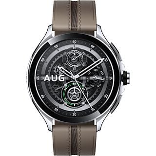 XIAOMI Watch 2 Pro BT - Smartwatch (135-205 mm, Cuir, Argent/Marron)