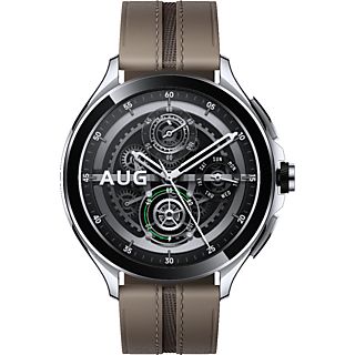 XIAOMI Watch 2 Pro 4G (LTE) - Smartwatch (135-205 mm, Cuir, Argent/Marron)