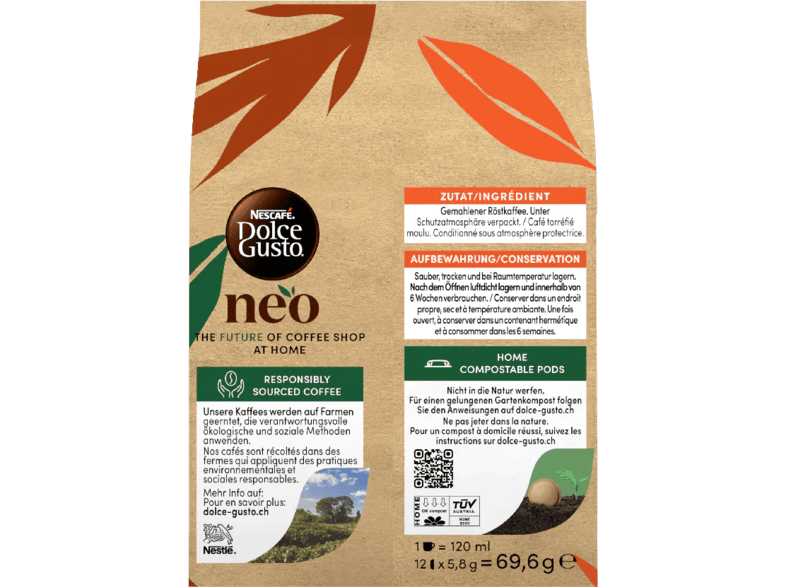 Dosette Dolce Gusto® Neo : la dosette compostable par Nescafé®