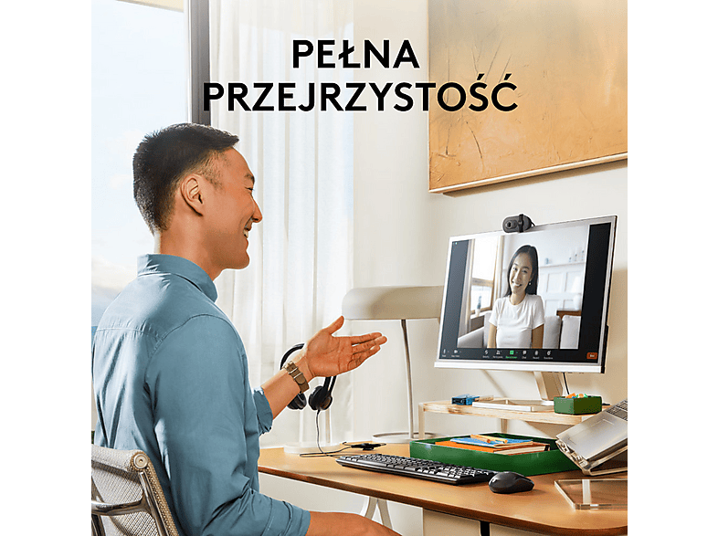 Kamera internetowa LOGITECH Brio 100 Full HD USB-A - 1080p Grafitowy – zdjęcie 2