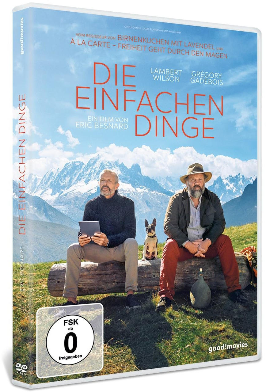 Eine DVD-Hülle mit einem Filmplakat. Zwei Männer und ein Hund sind auf der Vorderseite.