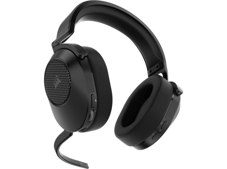 CORSAIR HS65 Wireless Gaming Headset, Over-Ear, 50mm Treiber, Bluetooth/2.4GHz, 114 dB, Dolby Audio 7.1, Carbon; Gaming-Headset — Foto 2 von 5