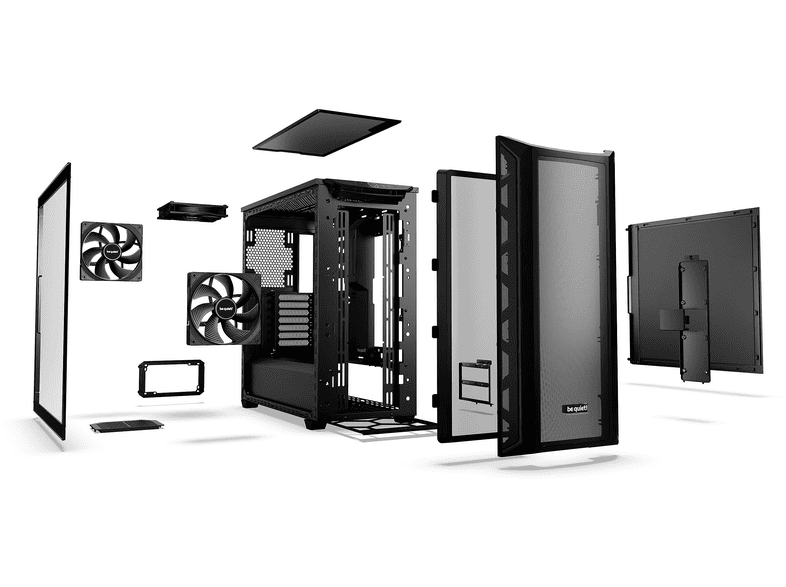 BE QUIET Shadow Base 800 PC-Gehäuse, Glasfenster, Midi-Tower, ATX, Schwarz — Foto 3 von 4
