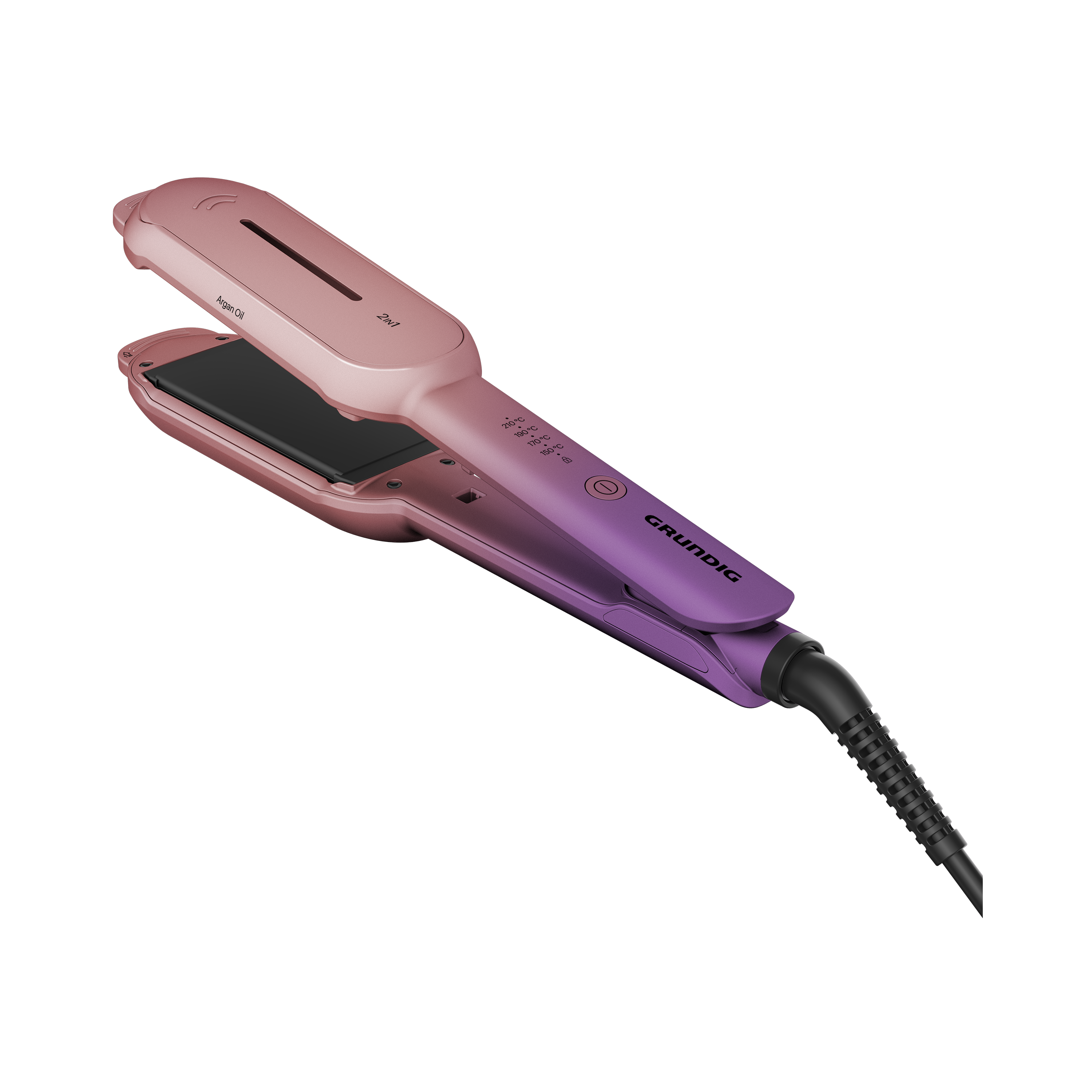 GRUNDIG HS 8331 BotanicaPro 2in1 Saç Şekillendirici Pembe Mor