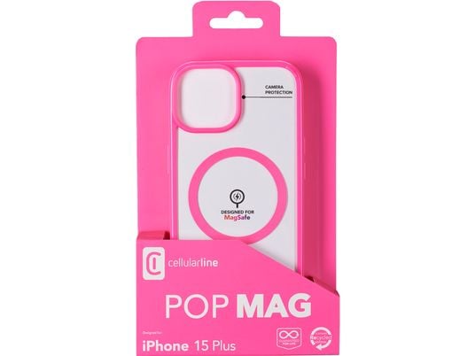 CELLULARLINE Pop Mag - Housse de protection (Convient pour le modèle: Apple iPhone 15 Plus)
