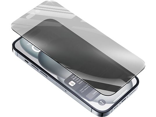 CELLULARLINE Top Secret Glass - Verre de protection (Convient pour le modèle: Apple iPhone 15)